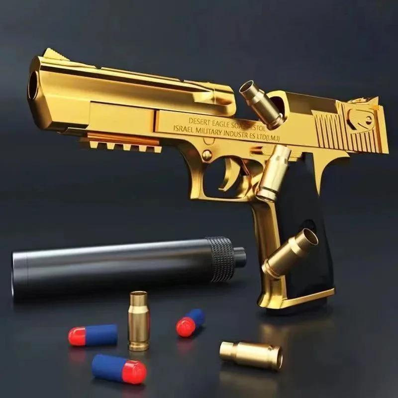 Мягкая пуля, стреляющая гильза, игрушечный пистолет Desert Eagle, страйкбольный пистолет, пенопластовый гранатомет, CS, стрелялки, оружие для детей, мальчиков, подарок