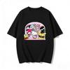 2026 Футболка HelloKitty из мягкого хлопка с коротким рукавом и круглым вырезом, милый принт, легкий летний топ для женщин, повседневная одежда