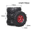 RS Red Spider 1/10 Crawler Car with 1.9" African Lion Tires & Heavy Criminal Rims in Red, Green, Black