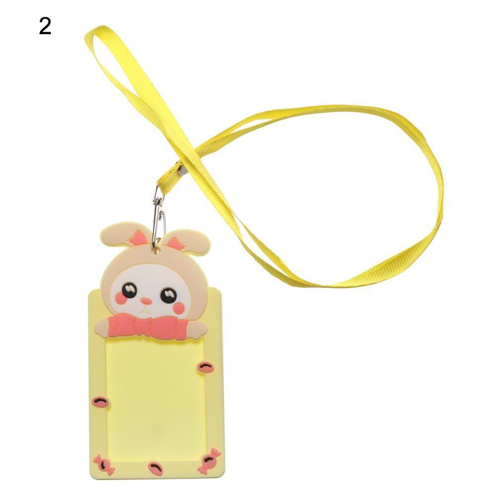 Supplies New Badge Cute Animal Protector Cover Name Card Card Holders Card Sleeve ID Card Pouch