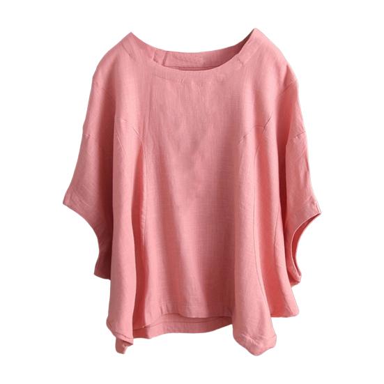 Женская блузка с круглым вырезом и рукавами «летучая мышь», свободный крой, женский однотонный свободный пуловер, топ