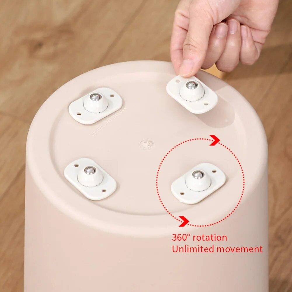 4 шт. набор, универсальный шкив, самоклеящиеся роликовые колеса, ящик для хранения мебели, липкий шкив, колеса шарикового типа, прилипающий шкив