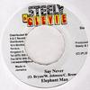 7inch Record ELEPHANT MAN - Say Never / R. Kelly Face NONE Steely & Clevie 2002 Jamaica Reggae, Ska & Dub Used