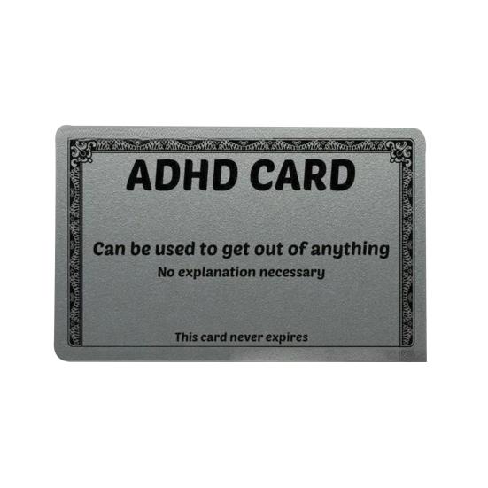 Leave Card Humorous Empathy Cards Wallet-Size Durable PVC Communication Cards for Calm Conversations