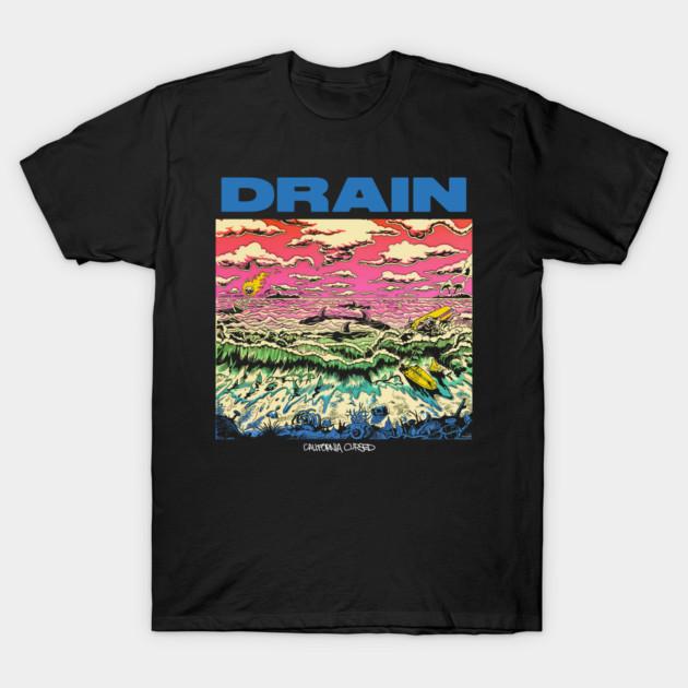 Asian Size Cotton Unisex Tshirt Print T-shirt Drain California T-shirt No-Cut Print Regular Fit