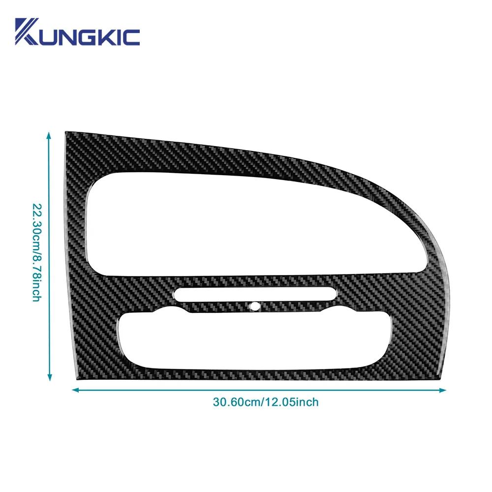 Carbon Fiber Dashboard Panel Sticker for Seat Leon 2005-2012 LHD RHD Air Conditioning Vent Trim