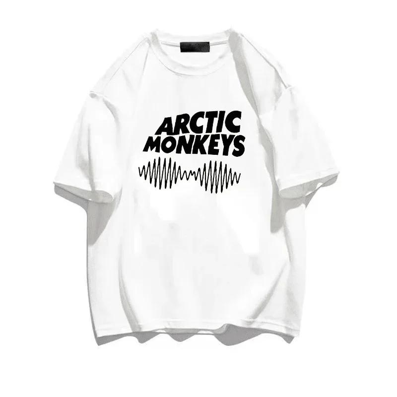 Унисекс Arctic Monkeys Одежда Женская футболка Женская унисексга Повседневная Y2k Белая футболка Футболка Одежда Унисексга Женская одежда