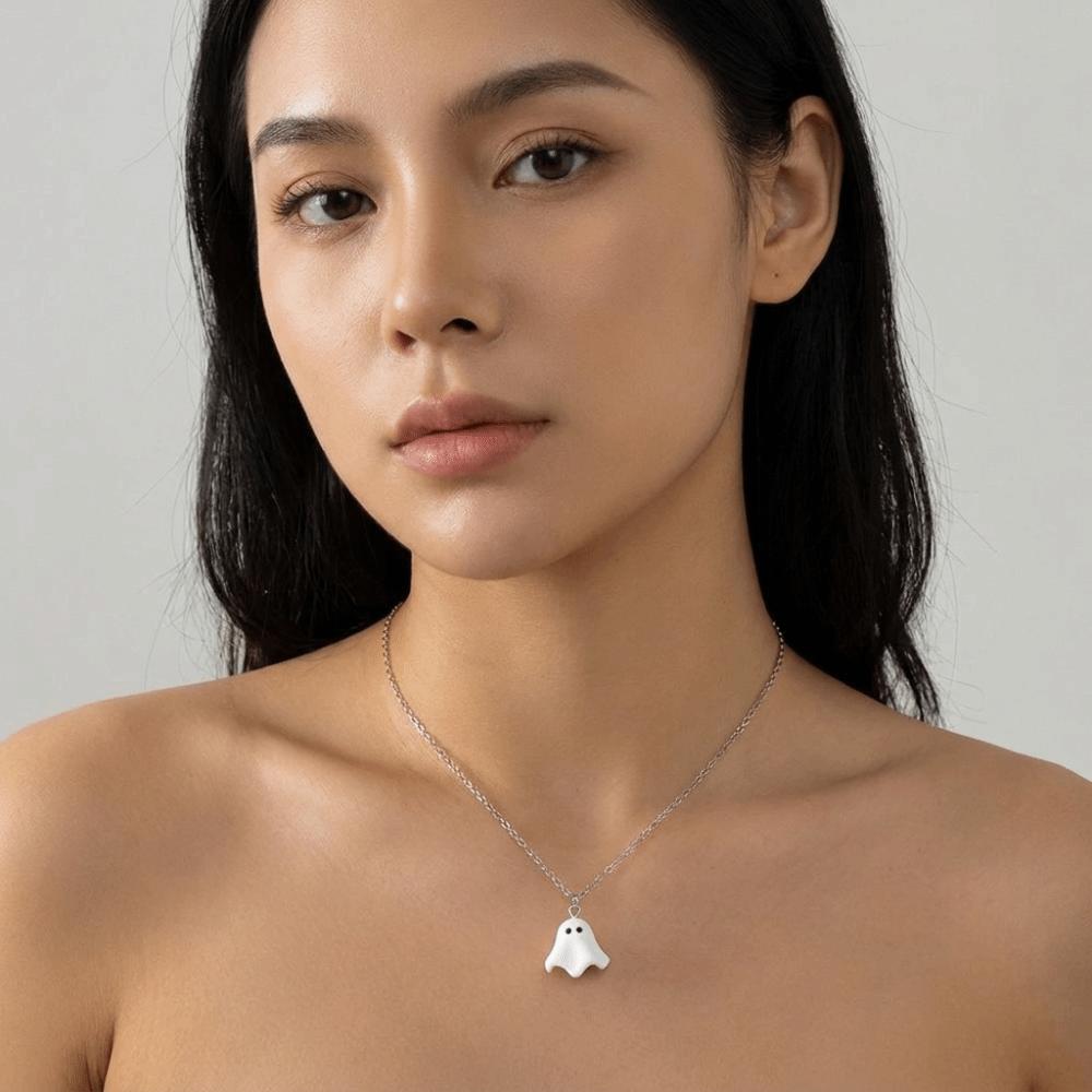 Cartoon Ghost Drop Earrings Zinc Zinc Alloy Women Necklace Gift Halloween Earrings  Festivals Occasions