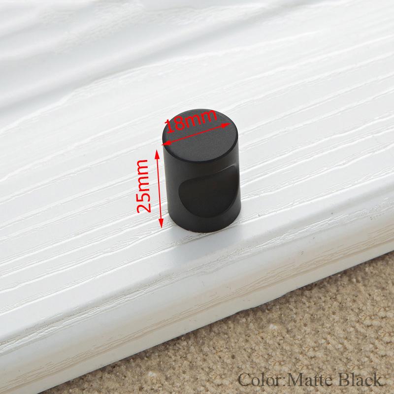 NAIERDI Kitchen Cabinet Knobs Handles Black Furniture Handle for Cabinet Drawer Pulls Aluminum Alloy Handle 96/128/160/192mm