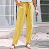 Женские укороченные брюки Stralght Pants With Pockets Lightweight Caual Loose Trousers