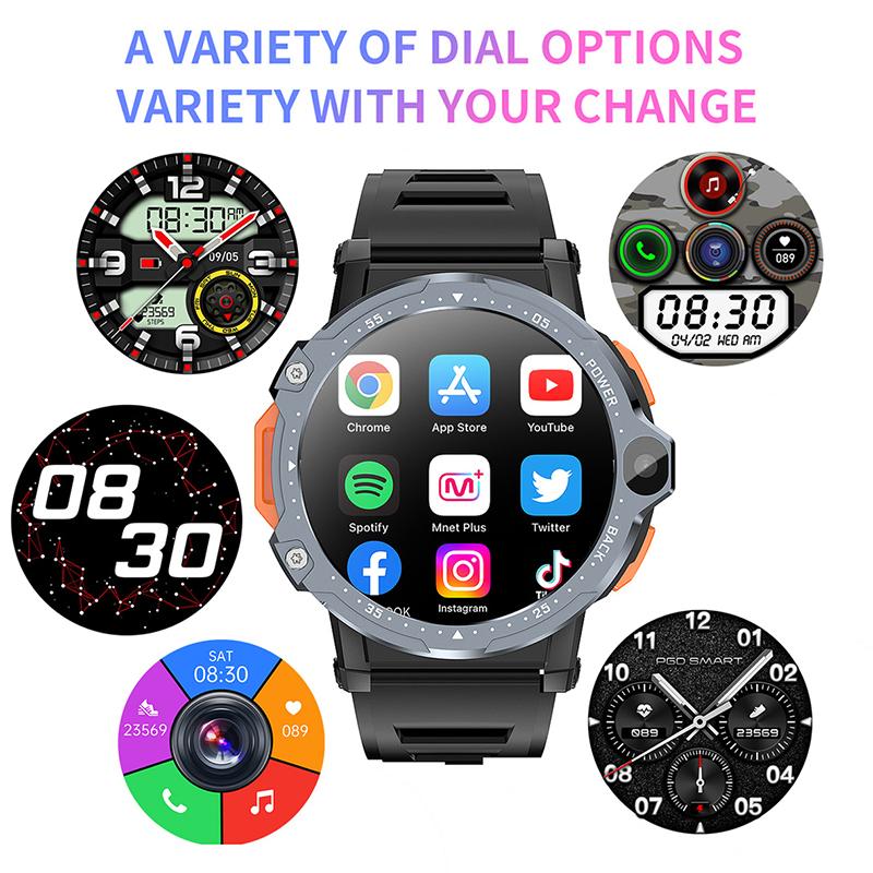 SIM Card 4G Smartwatch GPS Smart Watch 5G Card Full Netcom Built-in Google APP + Independent APP Download