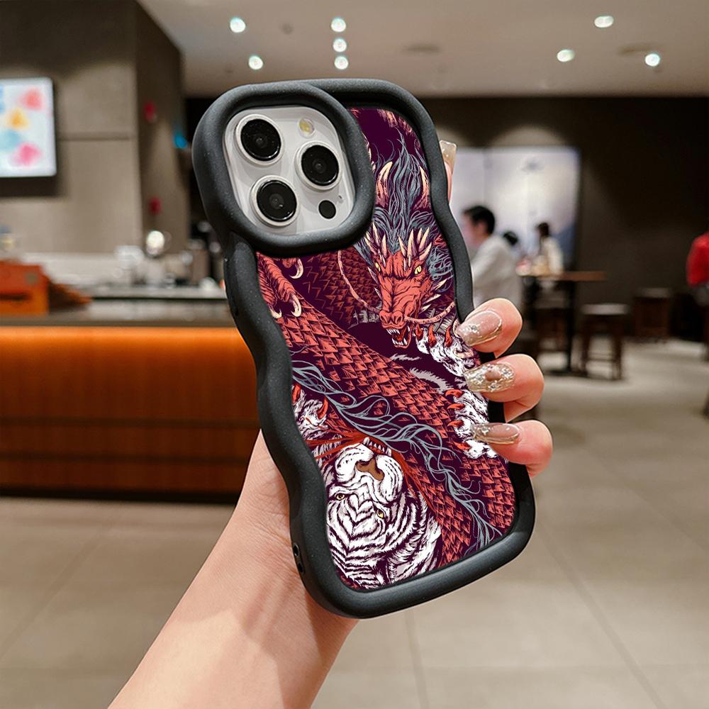 Чехлы для телефонов Ae77 Dragon Design Art защитные для Samsung S24 Plus S23 Ultra A14 A55 A05s A06 Honor X9b Motorola OnePlus Big Wave TPU задняя крышка