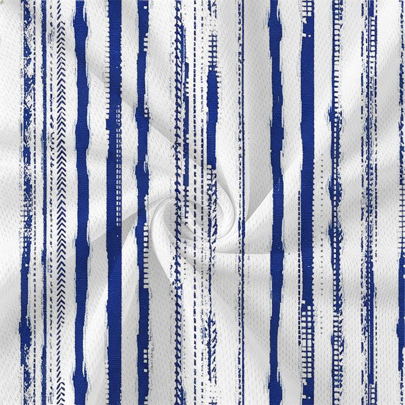 Women's Blue White Striped Short Tight Dress Slim Fit V-Neck Short Sleeve, Comfortable Fabric, Seaside, Street & Night Market Summer Wear