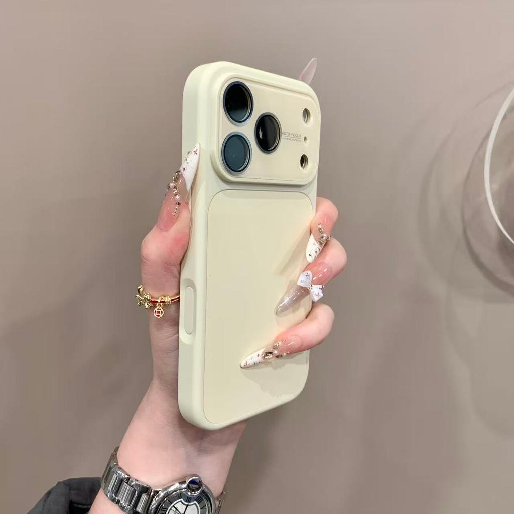 Матовый чехол из жидкого силикона однотонный для For Iphone 17 16 1 Pro Max 13 14 Защитная пленка для камеры Большое окно Тонкая крышка