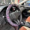 JDM Car Steering Wheel Cover Japanese style Non-slip Breathable Diving Material Digital Printing Universal 15 Inch Approx. 38cm