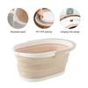 Portable Plastic Bucket High Temperature Resistance Collapsible Wash Basin Mop Bucket  Bath