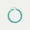 Colorful Handmade Bohemian-style Clavicle-length Womens Multicolor Pebble Gravel Beaded Necklace