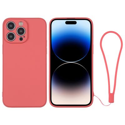 Силиконовый чехол для iPhone 14 Pro с ремешком на запястье