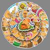50-piece Capybara Doodle Cartoon Animal Cards Capybara Gugu Stationery Luggage Waterproof Stickers