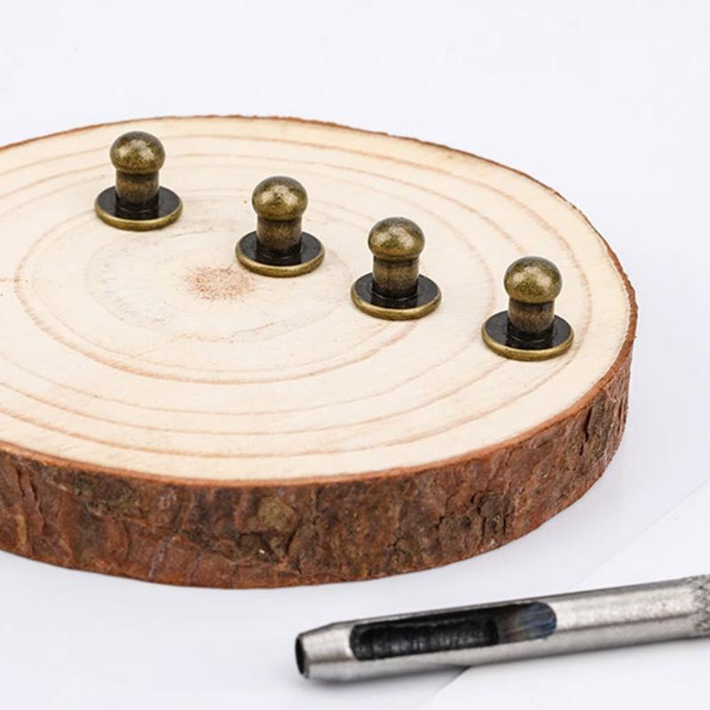 Круглые пуговицы-гвоздики, 4 мм 7 мм 8 мм металлические винты шипы и заклепки, кожаные заклепки винты пуговицы-заклепки для кожи