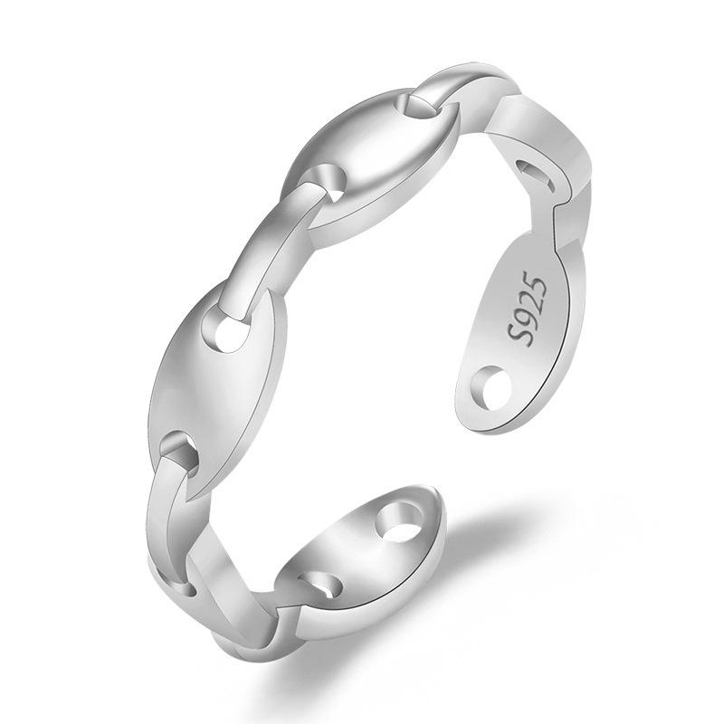 2022 Korean Fashion Women's Diamond Flash Open Ring - Stylish Hollow Design