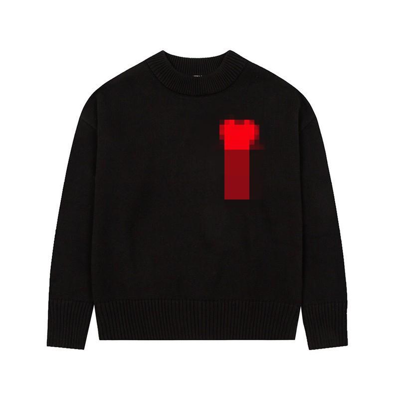 Cozy Cotton Knit Sweater Couples Winter Loose Fit Round Neck Long Sleeve Streetwear