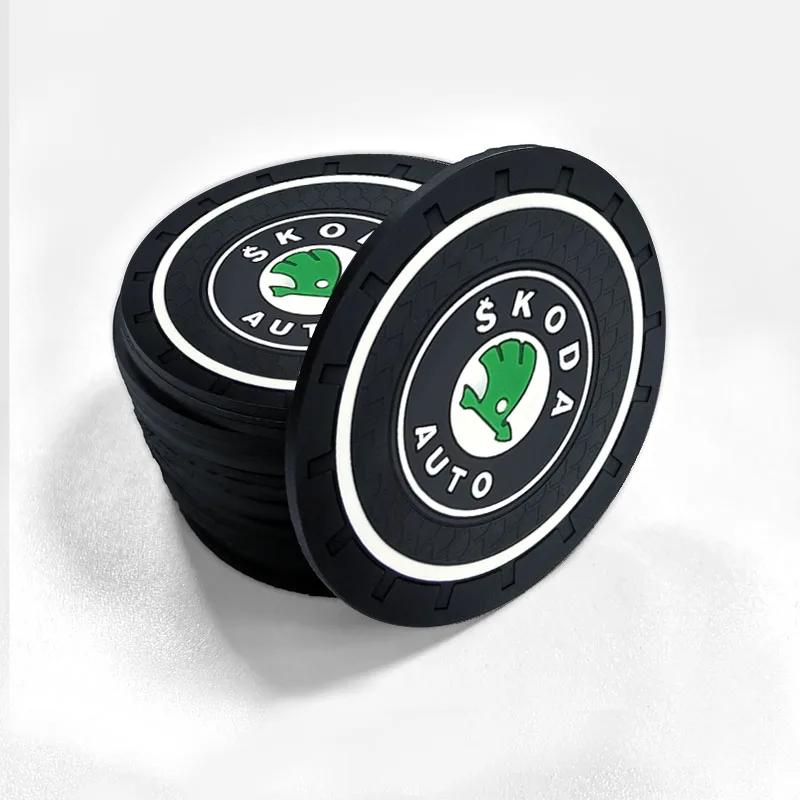 1pcs Auto Cup Holder Non-slip Mat Interior Car Decoration for Skodas Octavia A5 A7 Fabia Superb Car-Styling Car Auto Accessories WL5