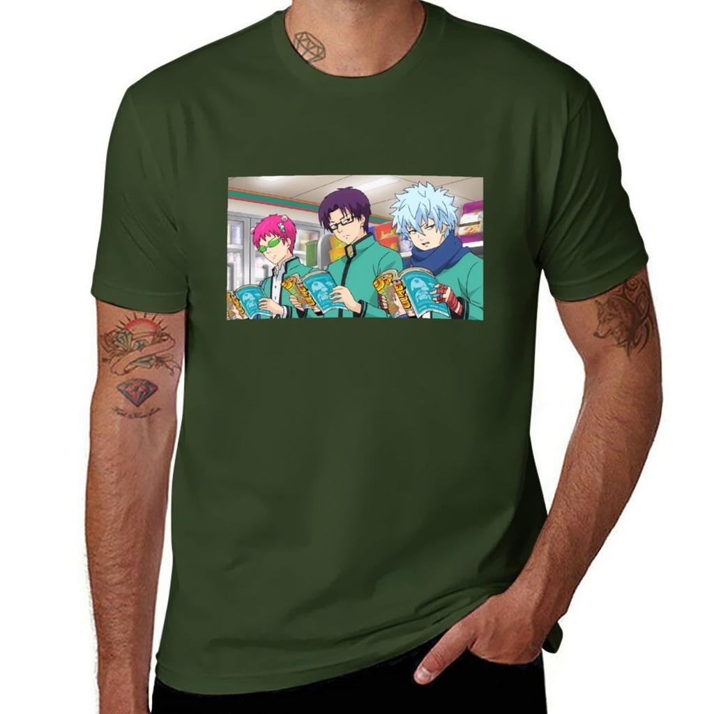 Saiki Kuboyasu Kaidou TShirt sweat graphics quick drying animal prinfor boys plain t shirts men