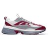 Li Ning Comet LITE Нескользящие Износостойкие Низкие Повседневные Кроссовки Мужские Серый Красный AGCT235-4