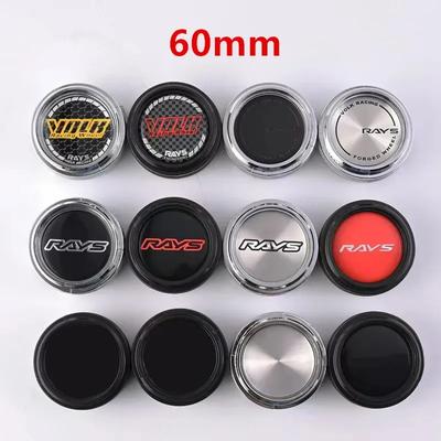 4 шт. Колпачки ступицы колес Volk Rays, 60 мм, Замена для дисков автомобиля, Пылезащитная крышка из сплава, Колпачки ступицы, Автоаксессуары для стайлинга