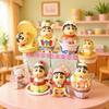 Crayon Shin-chan Hand-painted Snack Time Figures - Cake Decorations & Desktop Ornaments, Perfect for Birthday Gifts.