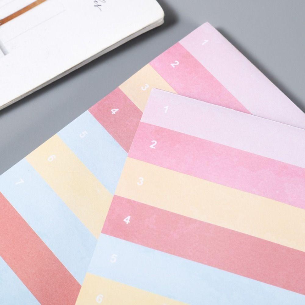 50 Sheets Multicolors To Do List Sticky Notes Self Adhesive Rainbow Rainbow Sticky Notes Portable To Do List Notepad Memo Pad