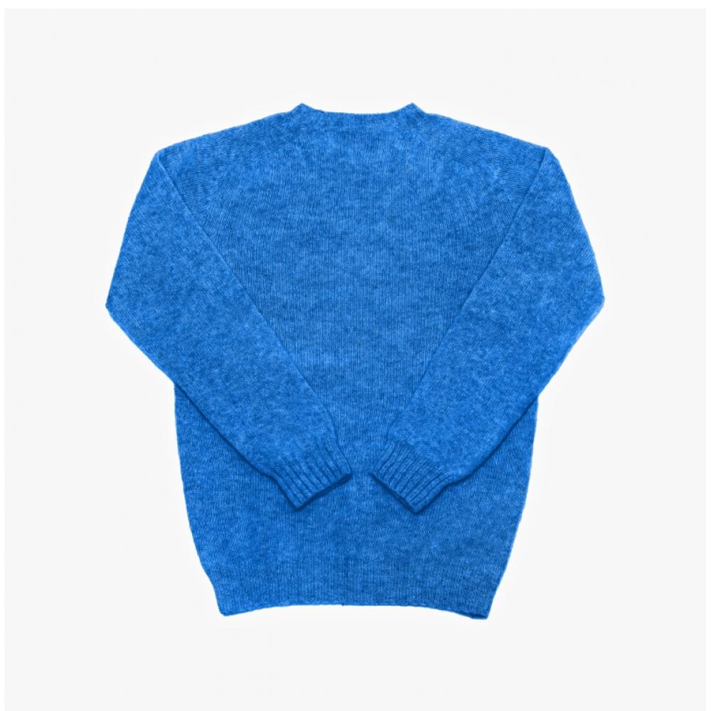 Halliove Scotland M3834 7 Shaggy Blue Toon Shaggedog Blue Toon Hole GarMent Men S Knit