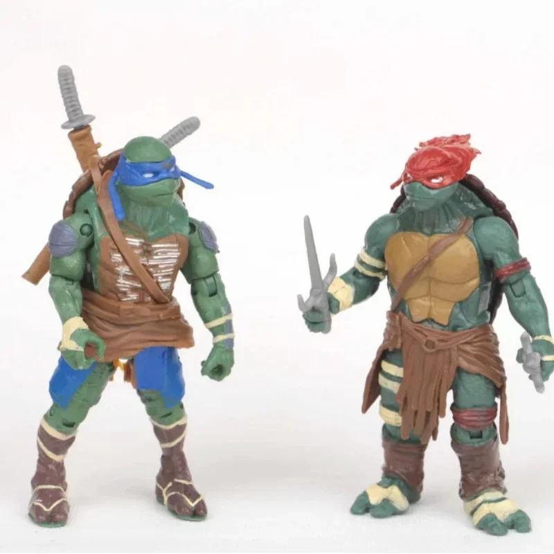 4 шт. Фигурки Черепашек-ниндзя NECA TMNT Аниме Фильм Фигурка Подвижная Модель Игрушки Каваи Харадзюку Детский Подарок