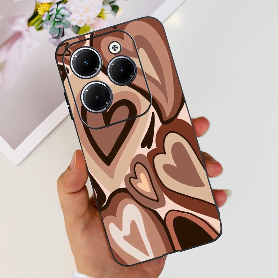 Чехол для Infinix Hot 40 Pro X6837 Милый Модный Чехол Мягкий Силиконовый Чехол для Телефона Для Infinix Hot 40i Hot40 Pro Hot40i Чехлы Бампер