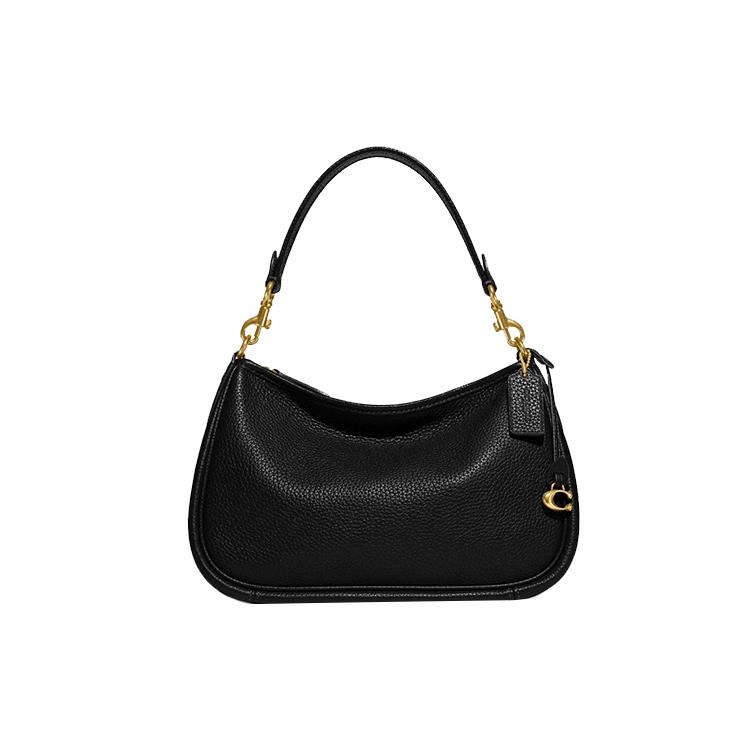 COACH Cary Leather Shoulder Bag , Crossbody Bag Large Women's Black (Unisex) Shoulder Bags CC437 B4BK