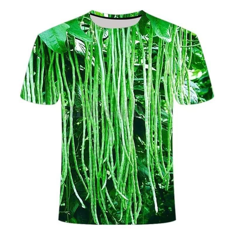 Funny Vegetables Cucumber 3d Print Graphic T Shirts Y2k Mens Designer Clothes Women Kids Personality Creative Casual O-neck Tops