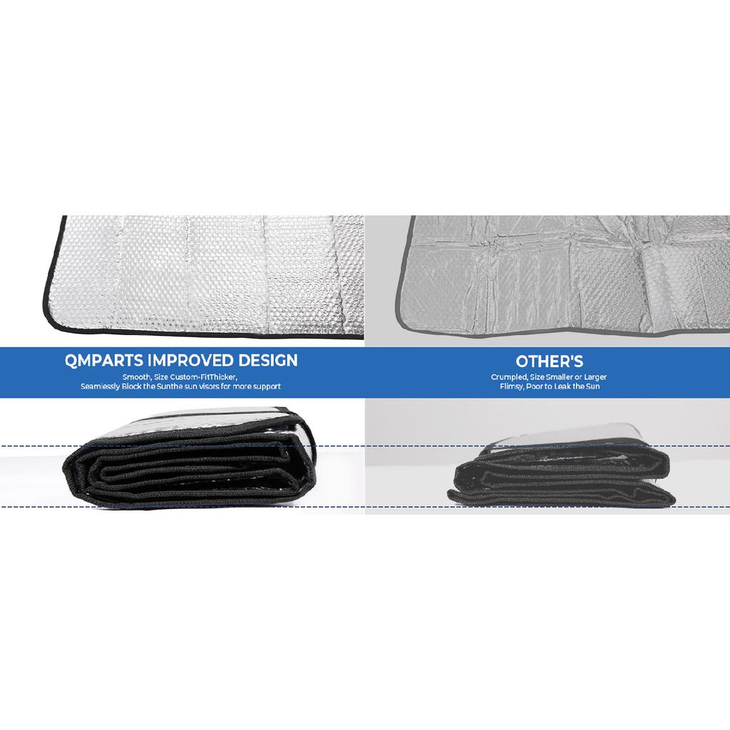 Windshield Sunshade for Jeep Wrangler JL Gladiator JT JLU 2018-2024 Foldable Sun Visor Windshield Protector Blocks UV RaysWindshield Sunshades 1