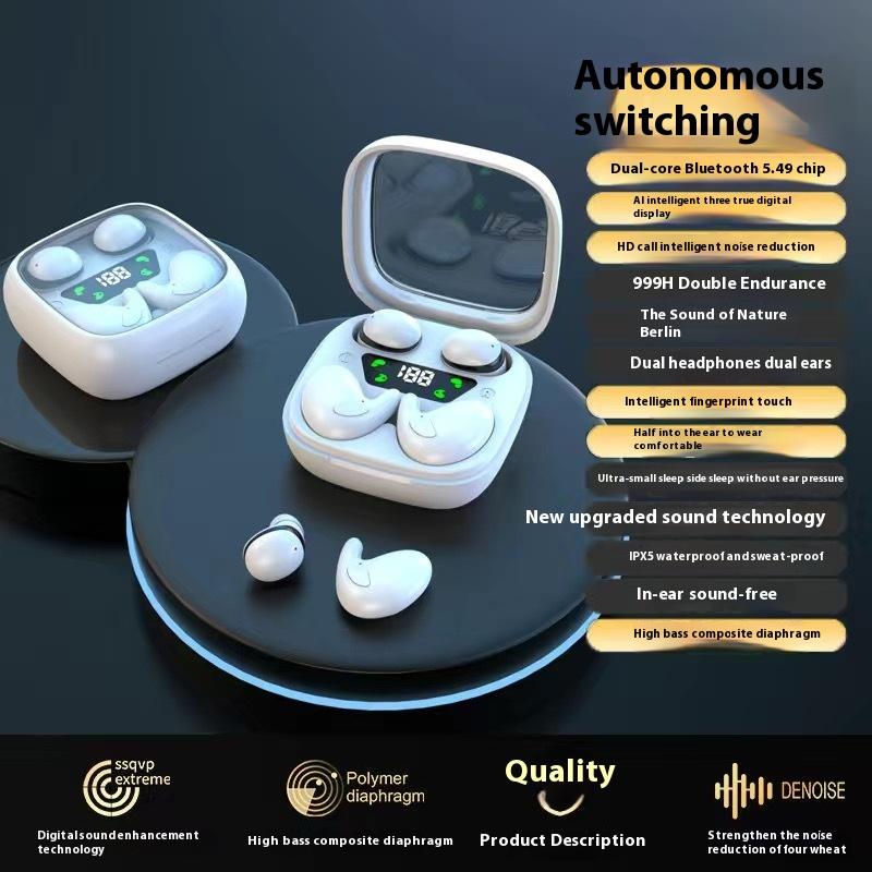 Две пары наушников Беспроводные Bluetooth-наушники Sleep Mini Ultra Small Ultra Long Life для мужчин и женщин