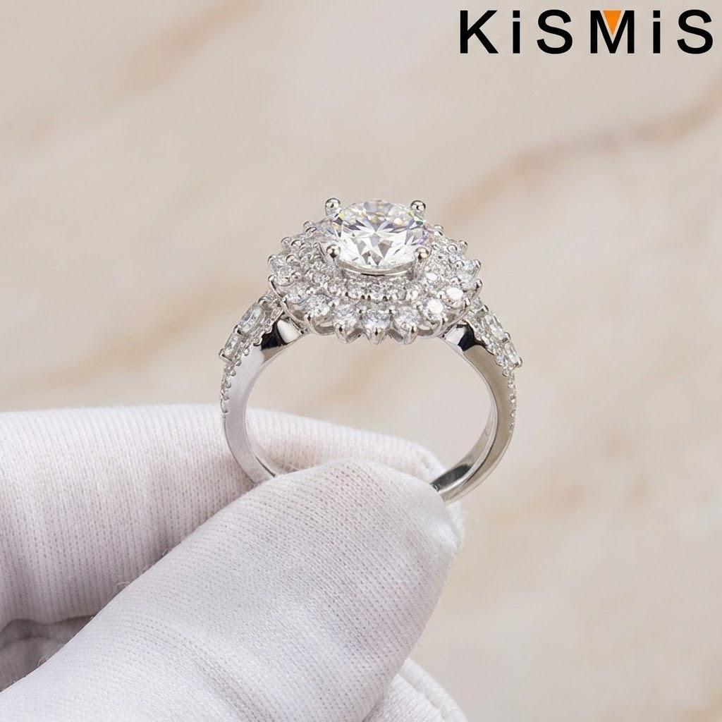 Elegant Silver Ring for Women Natural Gemstone Jewelry Accessories Romantic Gift for Girlfriend Birthday Party