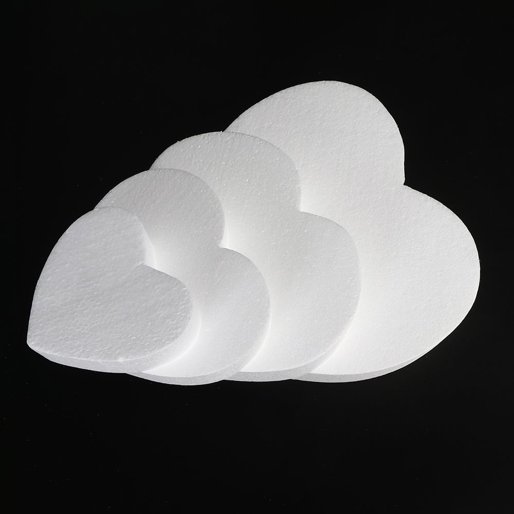 Flower Decor Sugarcraft Party DIY Polystyrene Styrofoam Heart Shaped Practice Model Cake Foam Mould