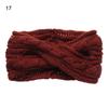 Новый полиэстеровый зимний теплый шерстяной тюрбан эластичная повязка на голову вязаная крючком повязка на голову