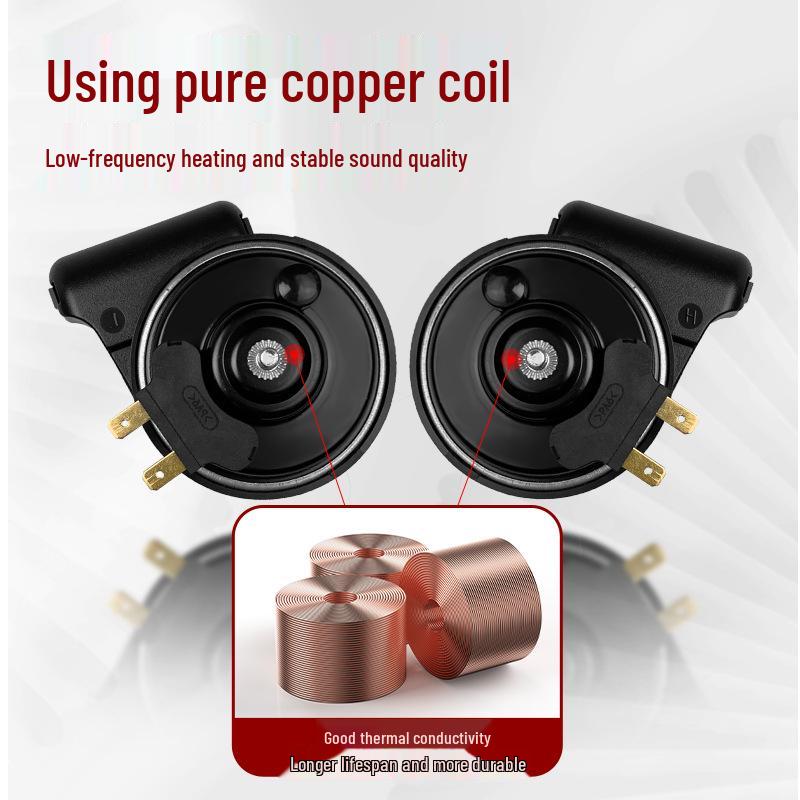 Подходит для электромобиля Xiao Niu 12В, Тонкий, Водонепроницаемый, Пылезащитный, Улитка-гудок, Одиночный в Двойной Преобразование.