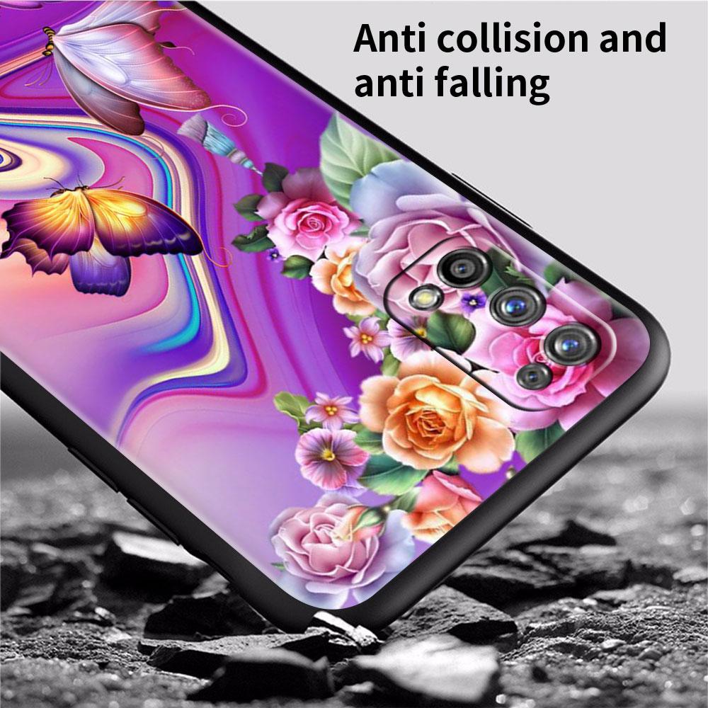 Мягкий чехол для Oppo Realme 8 C21Y C21 GT Neo 2 Pro 3 7 9 Pro 8i 6 C11 9i C35 C15 C12 C3, чехол для телефона с бриллиантами, цветами, бабочками