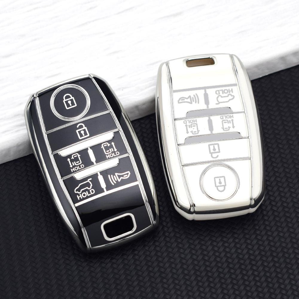 Для Kia Sorento L580 Grand Carnival New Sedona Double Carnival Брелок Запчасти 6 Кнопок ТПУ Чехол для Ключа Автомобильного Пульта ДУ Оболочка Брелока