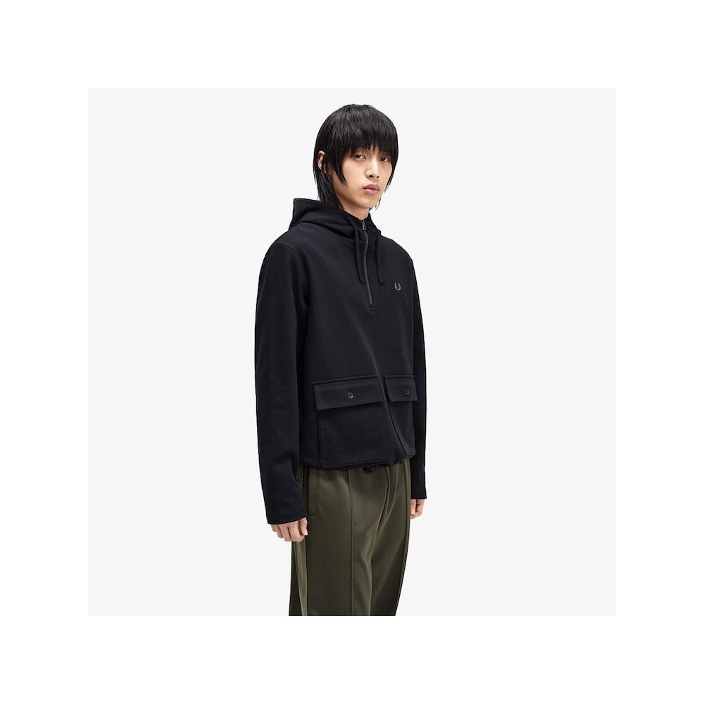 Fred Perry Толстовка-пуловер Heavyweight Black Afpm2438709 102