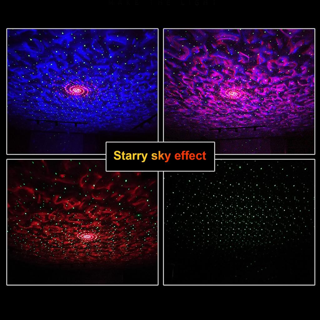 Светодиодные проекционные фонари "Звездная ночь" Детские подарки Фэнтезийный звездный ночной светильник Вращающийся проектор