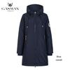 Gasman Fashion Brand Blue Warm Autumn Women's Jacket Long Hooded Jacket for Women Coat Solid Cotton Female Windproof Down Parka