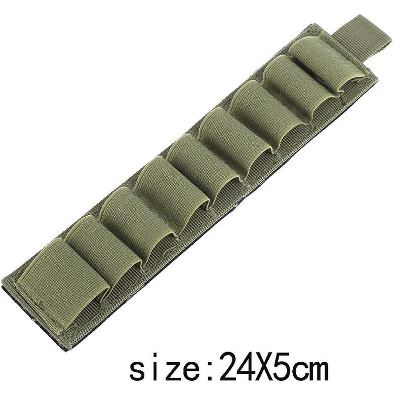 Тактический подсумок для боеприпасов на 6/9 патронов 12/20GA, патрон для дробовика, держатель для приклада, волшебный крючок и;Держатель патрона для винтовки с петлей