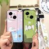 Waterproof Kickstand Phone Case For Tecno POP9 4G/Spark GO 1/KL4 Ring Silicone Wrist Strap Soft Case Cute Phone Holder